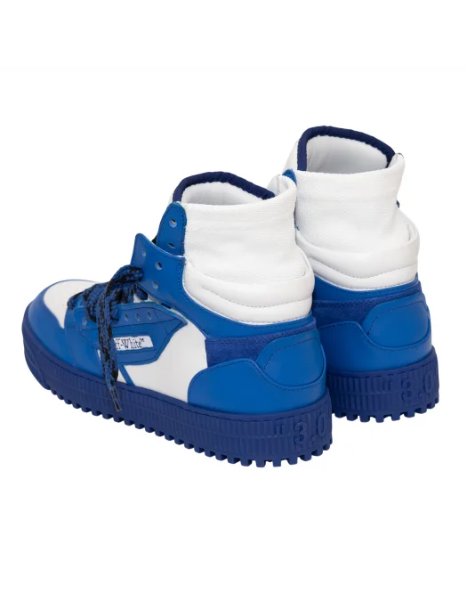 Sneakers OFF WHITE, 3.0 Off Court, Logo Patch, Electric Blue Details, White - OMIA065F24LEA0020145 Sneakers OFF WHITE, 3.0 Off Court, Logo Patch, Electric Blue Details, White - OMIA065F24LEA0020145