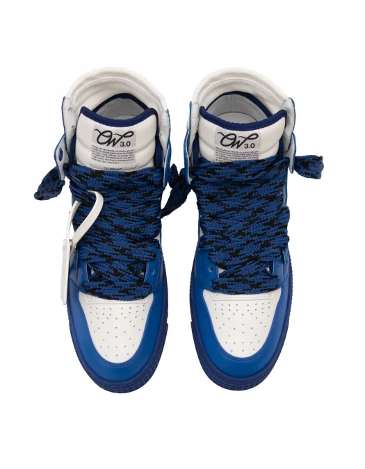 Sneakers OFF WHITE, 3.0 Off Court, Logo Patch, Electric Blue Details, White - OMIA065F24LEA0020145 Sneakers OFF WHITE, 3.0 Off Court, Logo Patch, Electric Blue Details, White - OMIA065F24LEA0020145