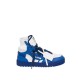 Sneakers OFF WHITE, 3.0 Off Court, Logo Patch, Electric Blue Details, White - OMIA065F24LEA0020145