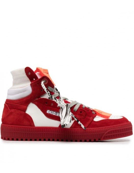 Sneakers Off White, Red, OFF COURT - OMIA065R21LEA0020125RED