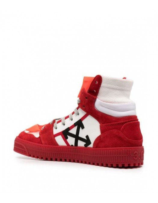 Sneakers Off White, Red, OFF COURT - OMIA065R21LEA0020125RED