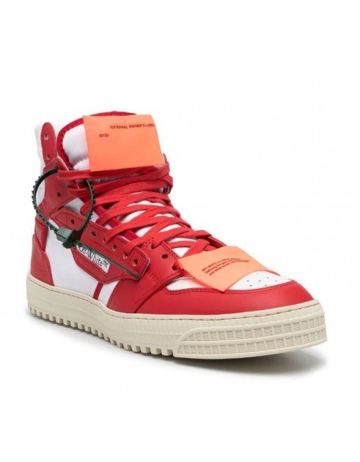 Sneakers OFF WHITE, OFF COURT 3.0, Piele, All Red - OMIA065S23LEA0010125