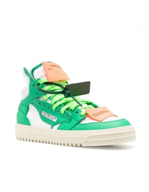 Sneakers OFF WHITE, OFF COURT 3.0, Piele, All Green - OMIA065S23LEA0010155 Sneakers OFF WHITE, OFF COURT 3.0, Piele, All Green - OMIA065S23LEA0010155