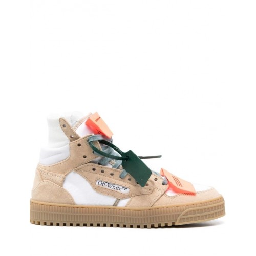 Sneakers OFF WHITE, OFF COURT 3.0, Piele intoarsa, Beige Sneakers OFF WHITE, OFF COURT 3.0, Piele intoarsa, Beige