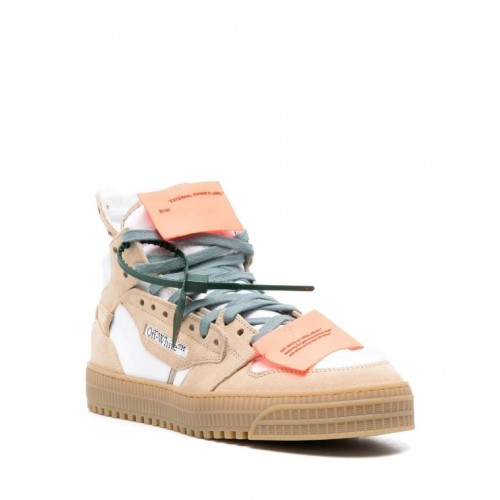 Sneakers OFF WHITE, OFF COURT 3.0, Piele intoarsa, Beige Sneakers OFF WHITE, OFF COURT 3.0, Piele intoarsa, Beige