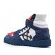 Sneakers OFF WHITE, OFF COURT 3.0, Piele intoarsa, Bleumarin - OMIA065S23LEA0030146