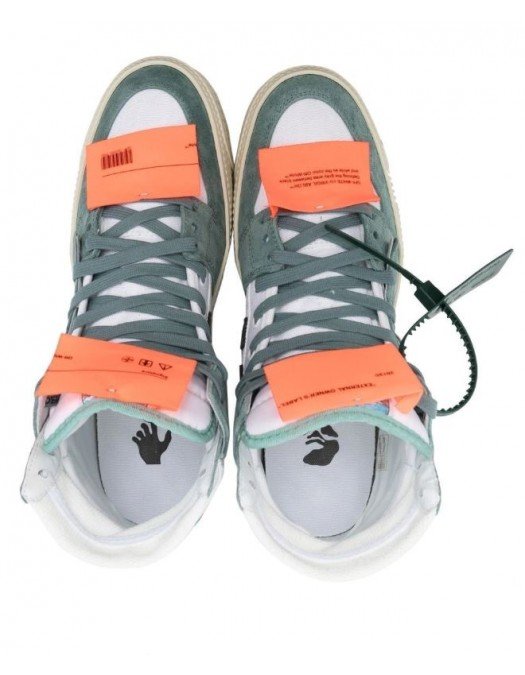 Sneakers OFF WHITE, OFF COURT 3.0, Piele intoarsa, Grey - OMIA065S23LEA0030149