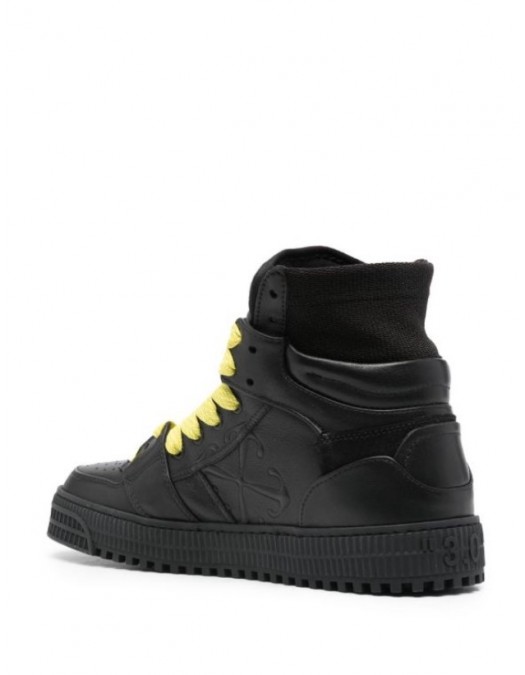 Sneakers OFF WHITE, OFF Court 3.0  Black Yellow - OMIA065S24LEA0041019