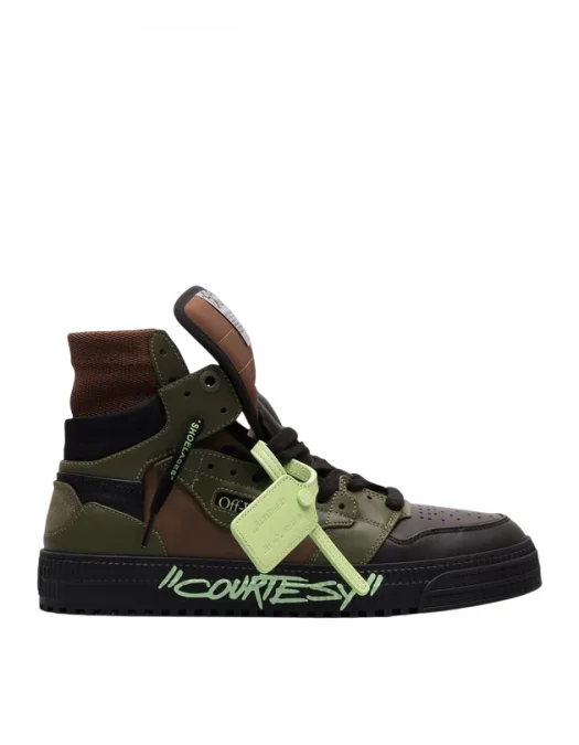 Kayoko/2 Sneakers OFF WHITE, 3.0 Off Court, Logo Patch, Coffee Brown