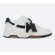 Sneakers OFF WHITE, Basket Out of Office, Alb/Negru - OMIA189C99LEA0040110