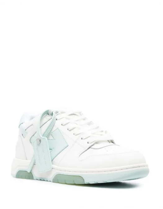 Sneakers OFF WHITE, Basket Out of Office, Alb/Blue - OMIA189C99LEA0040151