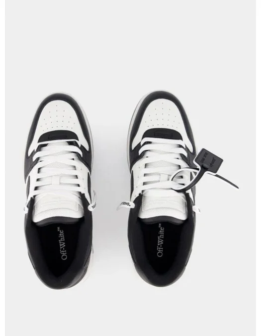 Sneakers OFF WHITE, Out Of Office, Black White - OMIA189C99LEA0070110
