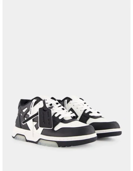 Sneakers OFF WHITE, Out Of Office, Black White - OMIA189C99LEA0070110