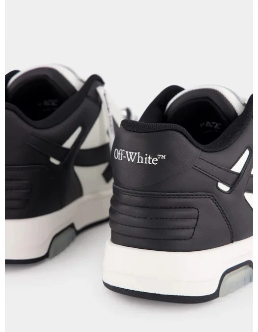 Sneakers OFF WHITE, Out Of Office, Black White - OMIA189C99LEA0070110