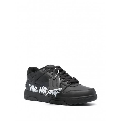 Sneakers OFF WHITE, Basket Out of Office, Black,OMIA189C99LEA0121001 Sneakers OFF WHITE, Basket Out of Office, Black,OMIA189C99LEA0121001