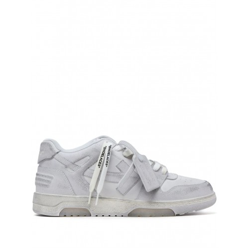 Sneakers OFF WHITE, Out Of Office, Used Effect, White Sneakers OFF WHITE, Out Of Office, Used Effect, White