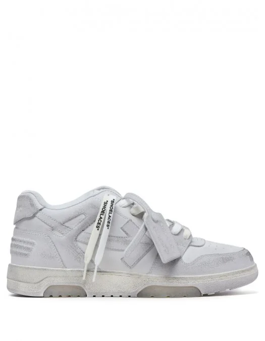 Sneakers OFF WHITE, Out Of Office, Used Effect, White Sneakers OFF WHITE, Out Of Office, Used Effect, White