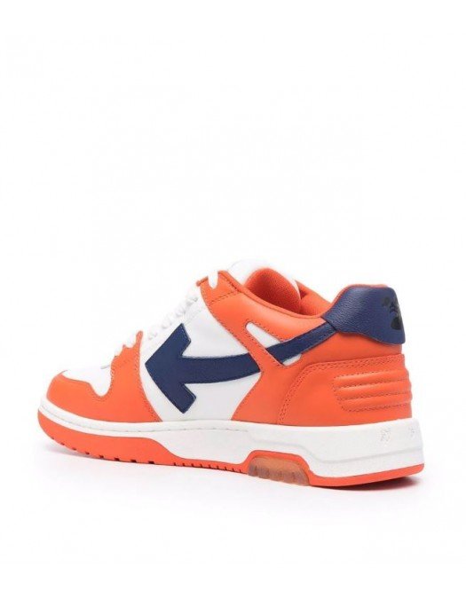 Sneakers OFF WHITE, OUT OF OFFICE CALF LEATHER ORANGE BLUE - OMIA189F21LEA0022045