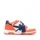 Sneakers OFF WHITE, OUT OF OFFICE CALF LEATHER ORANGE BLUE - OMIA189F21LEA0022045