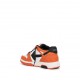 Sneakers OFF WHITE, Low Top, Out Of Office Calf Leather Sneaker in Orange Black - OMIA189F23LEA0082010