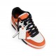 Sneakers OFF WHITE, Low Top, Out Of Office Calf Leather Sneaker in Orange Black - OMIA189F23LEA0082010