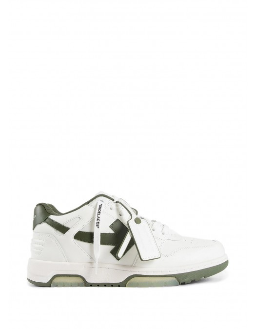 SNEAKERS OFF WHITE, Out Of Office, White&Kaki - OMIA189F24LEA0020156