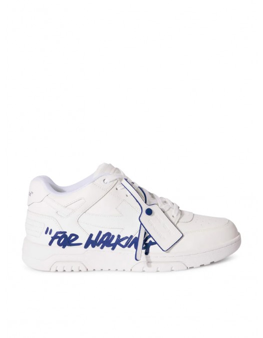 SNEAKERS OFF WHITE, Out Of Office, Electric Blue Details, White - OMIA189F24LEA0060145