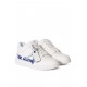 SNEAKERS OFF WHITE, Out Of Office, Electric Blue Details, White - OMIA189F24LEA0060145