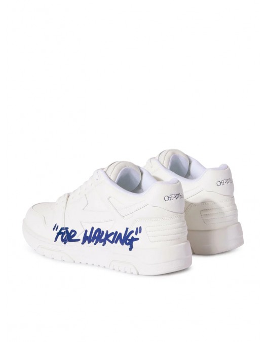 SNEAKERS OFF WHITE, Out Of Office, Electric Blue Details, White - OMIA189F24LEA0060145