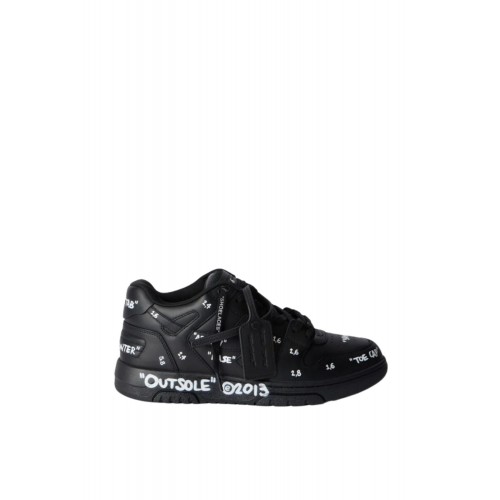 Sneakers OFF WHITE, Out Of Office Graffiti sneakers in smooth leather, Negru