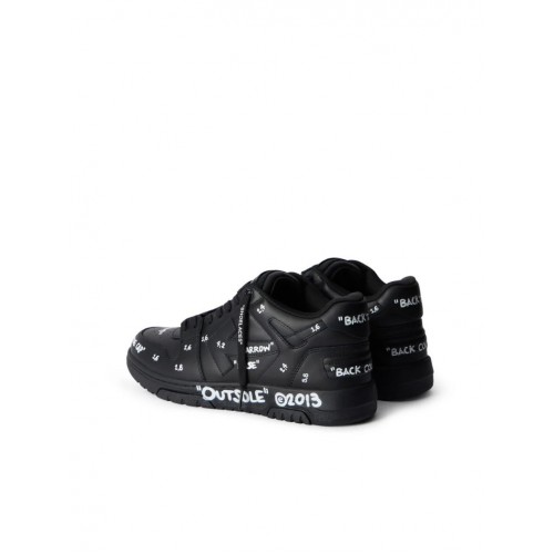 Sneakers OFF WHITE, Out Of Office Graffiti sneakers in smooth leather, Negru