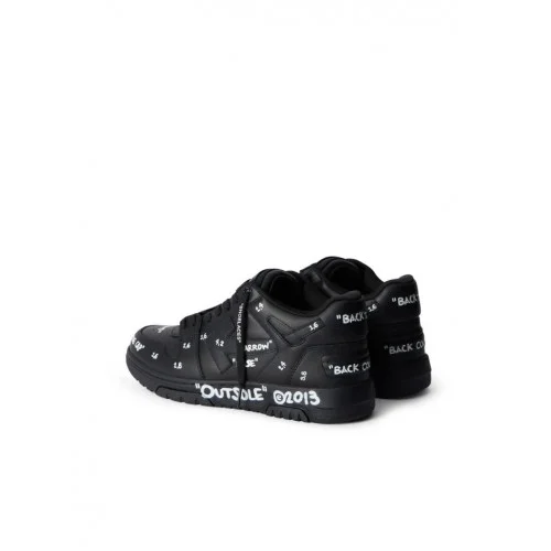 Sneakers OFF WHITE, Out Of Office Graffiti sneakers in smooth leather, Negru
