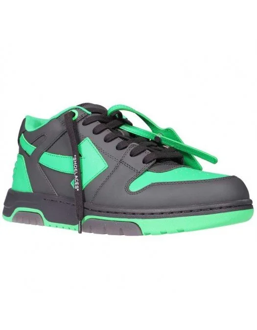 Sneakers OFF WHITE, Basket Out of Office, Green/Black - OMIA189S23LEA0011070