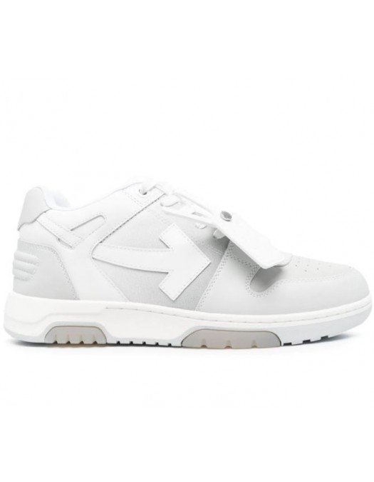 Sneakers OFF WHITE, Basket Out of Office, Alb/Gri - OMIA189S23LEA0020501