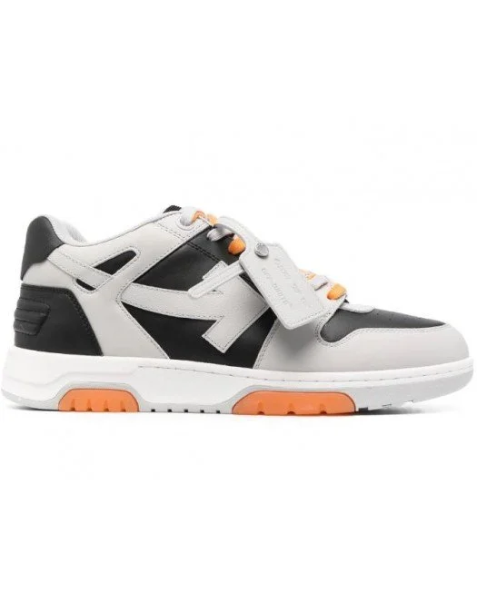 Sneakers OFF WHITE, Basket Out of Office, Grey and Orange