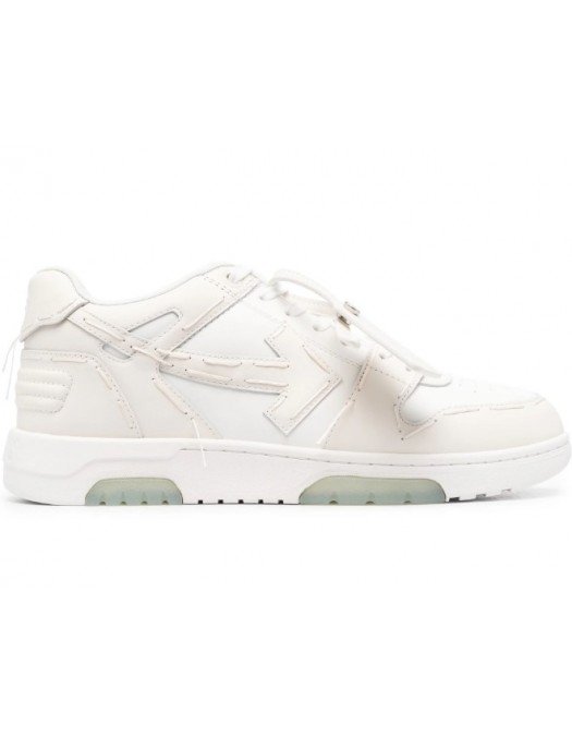 SNEAKERS OFF WHITE, Out Of Office, Stitching Sneakers, Cream - OMIA189S23LEA0140101