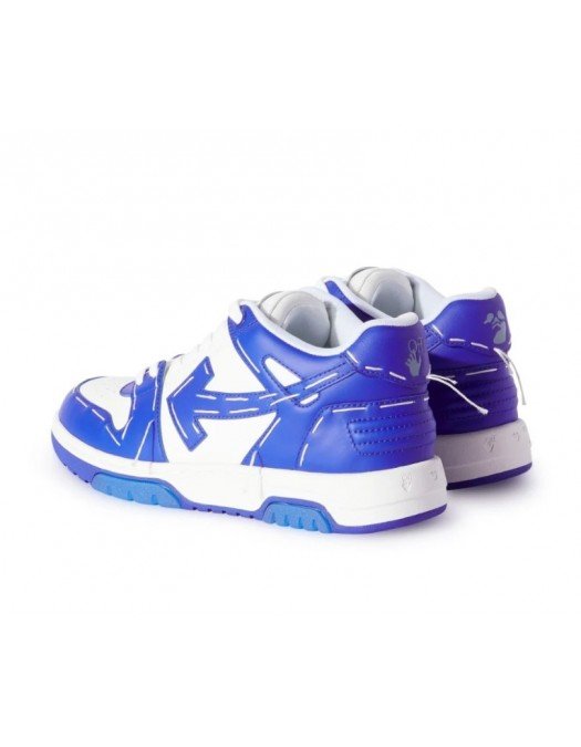 SNEAKERS OFF WHITE, Out Of Office, Stitching Sneakers, Albastru - OMIA189S23LEA0140148
