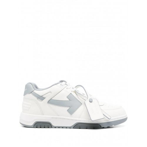 Sneakers OFF WHITE, Out Of Office, Dark Grey Details, Men, White Sneakers OFF WHITE, Out Of Office, Dark Grey Details, Men, White
