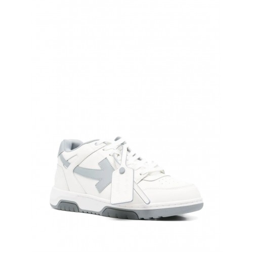 Sneakers OFF WHITE, Out Of Office, Dark Grey Details, Men, White Sneakers OFF WHITE, Out Of Office, Dark Grey Details, Men, White