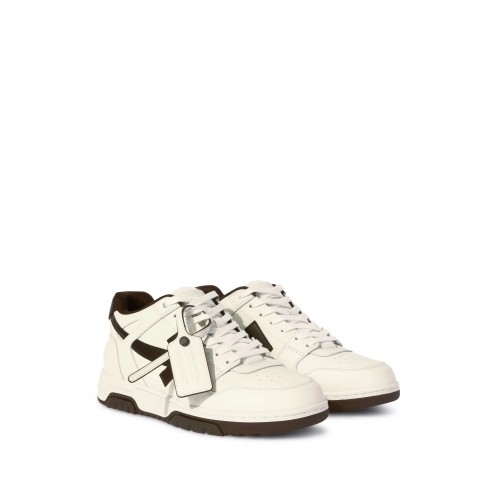 Sneakers OFF WHITE, Out of Office, Men, Panda, Brown and White Sneakers OFF WHITE, Out of Office, Men, Panda, Brown and White