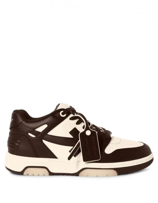 Sneakers OFF WHITE, Out Of Office, Chocolate Brown