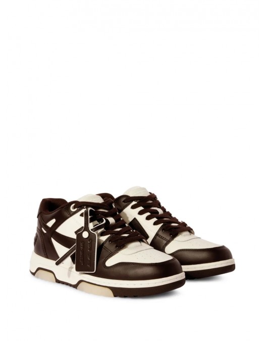 Sneakers OFF WHITE, Out Of Office, Chocolate Brown - OMIA189S25LEA0026G0A