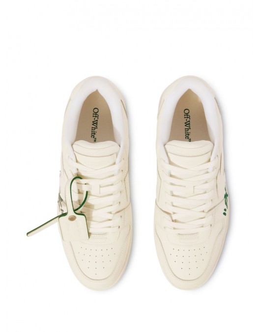 Sneakers OFF WHITE, Out Of Office For Walking, Green Details, White - OMIA189S25LEA005014A