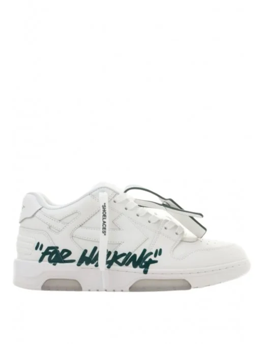Sneakers OFF WHITE, Out Of Office For Walking, Green Details