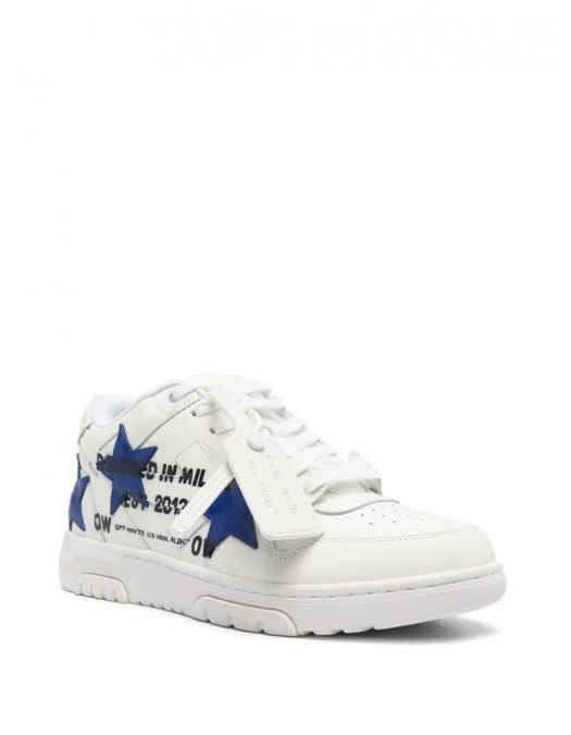 Sneakers OFF WHITE, Out Of Office Animation, Stars, White - OMIA189S25LEA00D0145