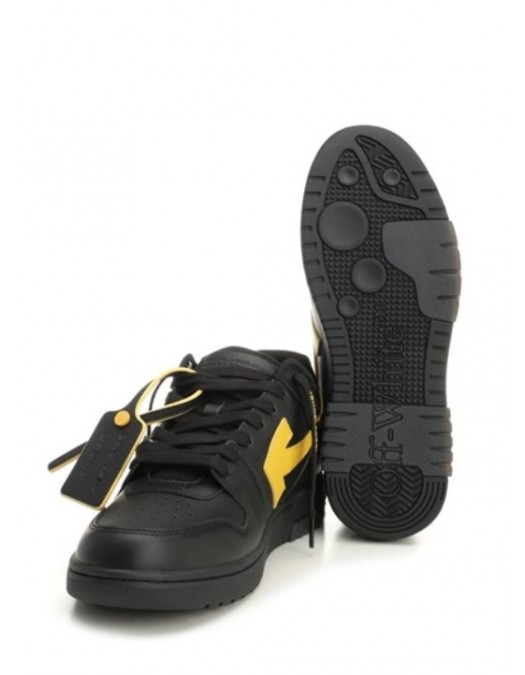 Sneakers OFF WHITE, Out Of Office 'For Walking' sneakers, Black and Yellow - OMIA189S26LEA0011016