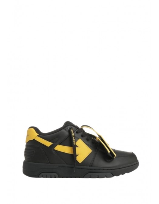 Sneakers OFF WHITE, Out Of Office 'For Walking' sneakers, Black and Yellow - OMIA189S26LEA0011016