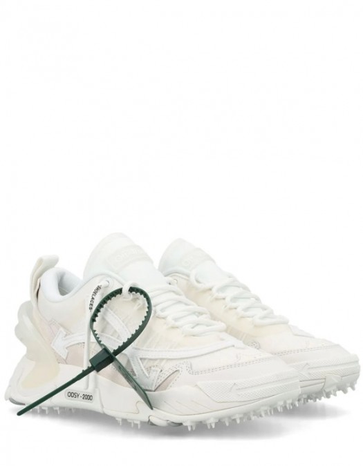 SNEAKERS OFF WHITE, Odsy 2000, Light Leather, For Him, Full White - OMIA190C99FAB0010101