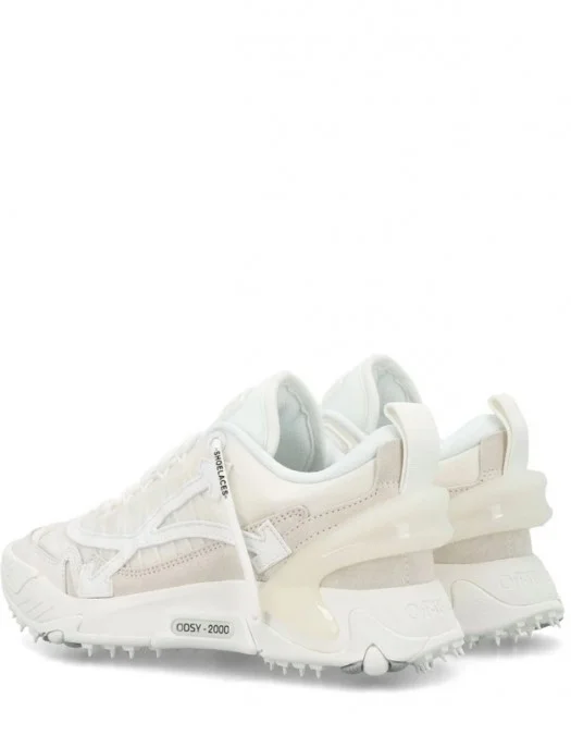 SNEAKERS OFF WHITE, Odsy 2000, Light Leather, For Him, Full White - OMIA190C99FAB0010101