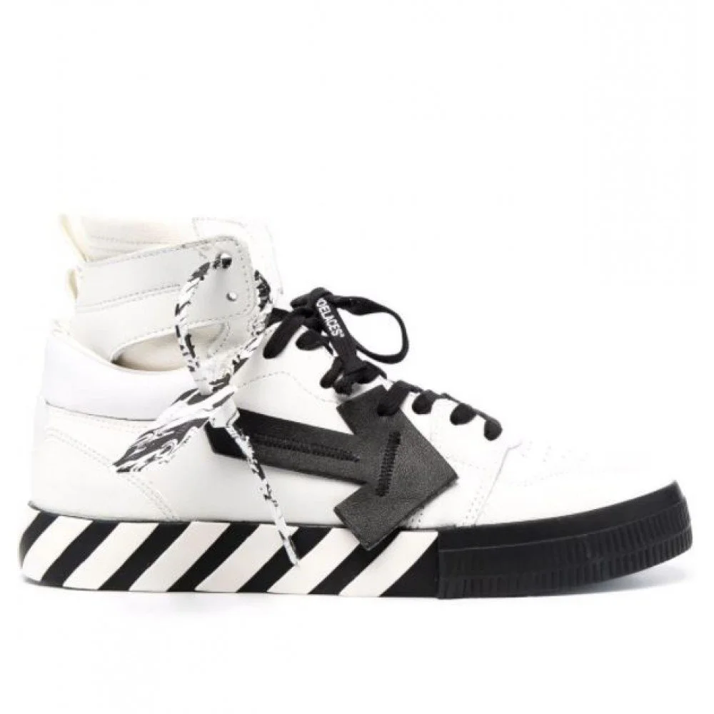 Off white vulcanized high top clearance black